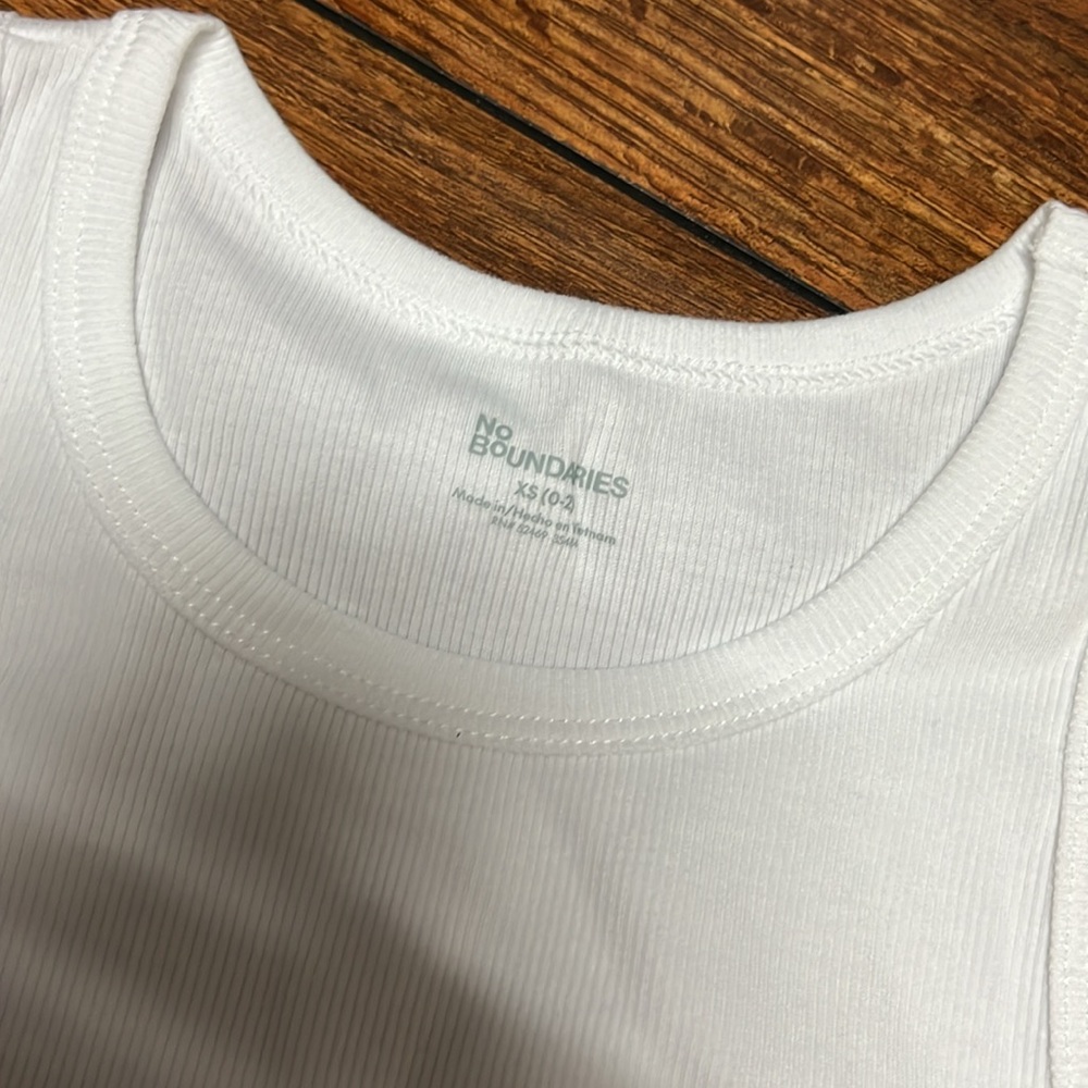 New White Ribbed Tank - Picture 3 of 3